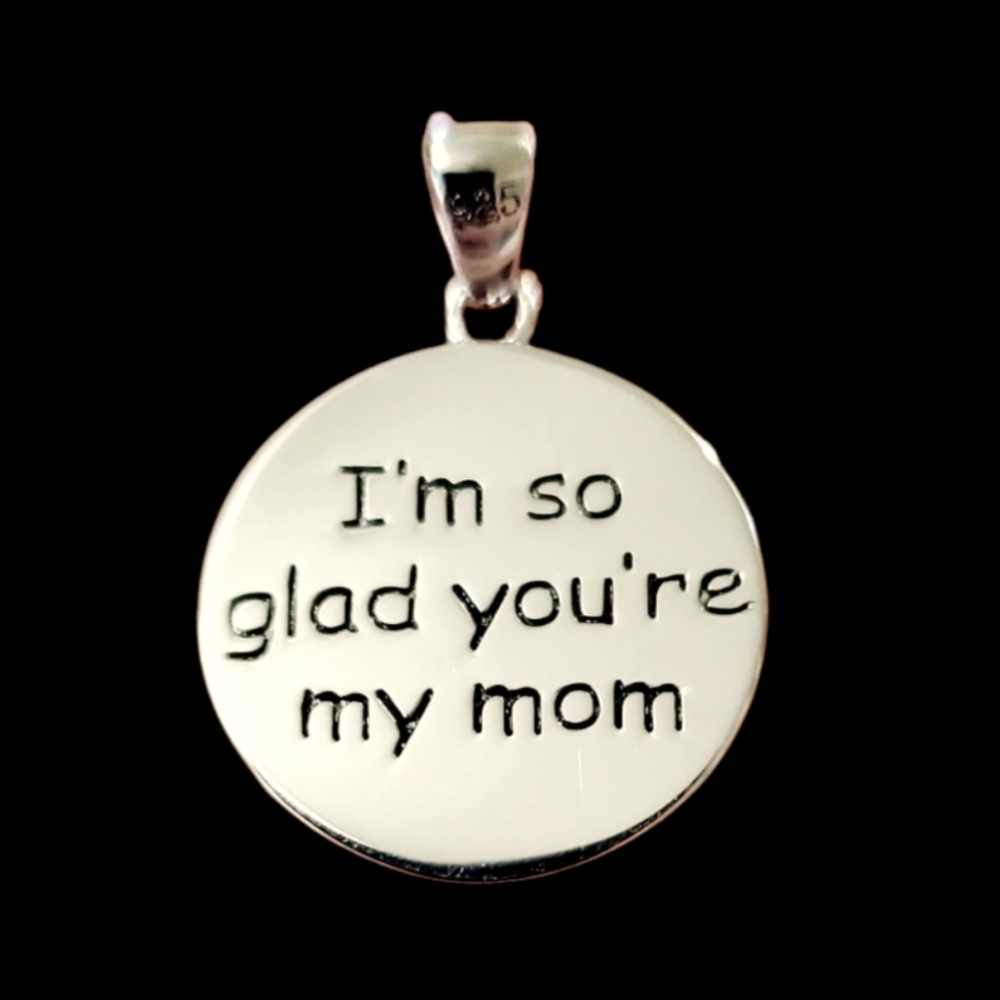 Sterling Silver Mother's Day Pendant Charm
